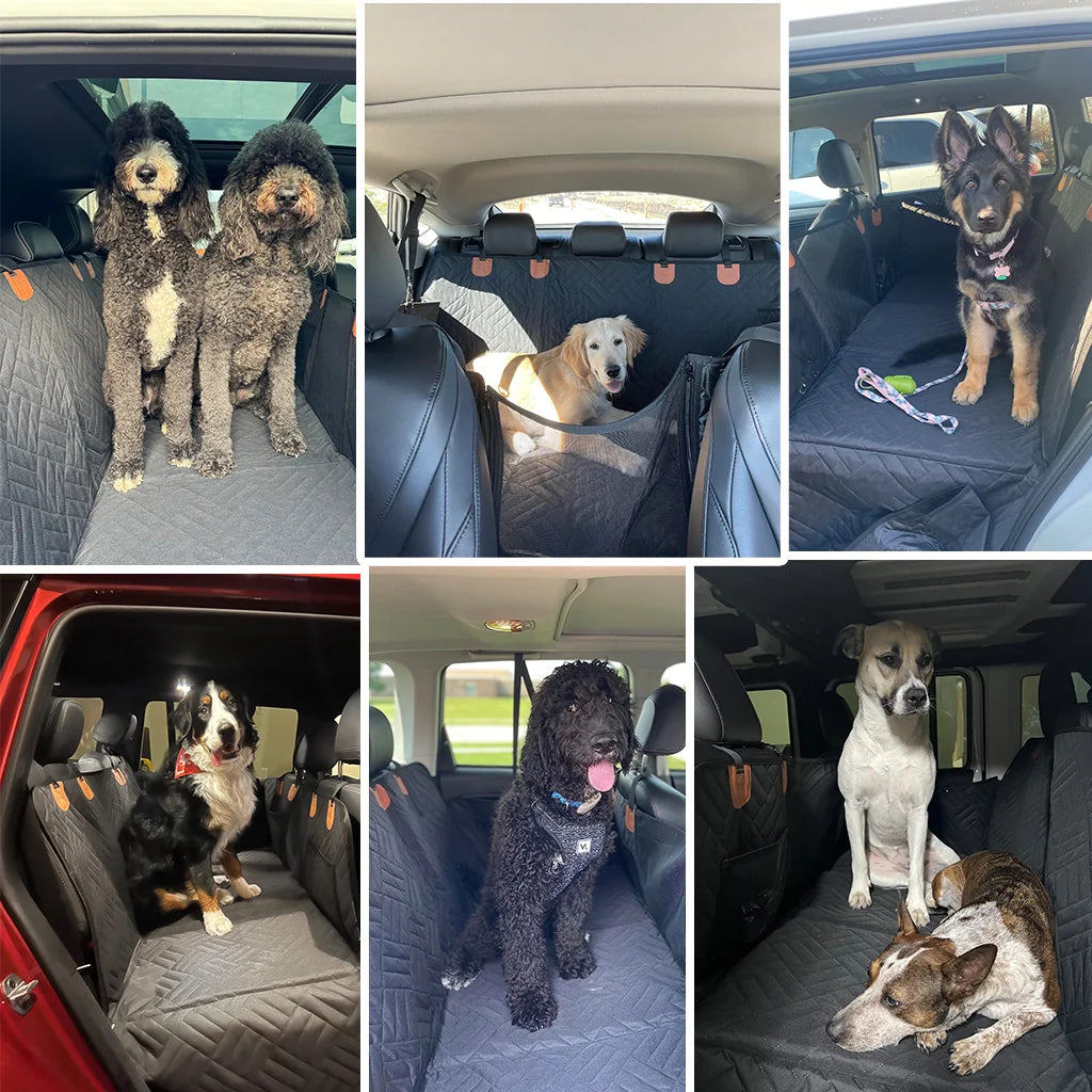 Hundedecke Auto mit harter Unterseite – faltbar, bedeckt den gesamten Sitz (2/3 oder 1/3)